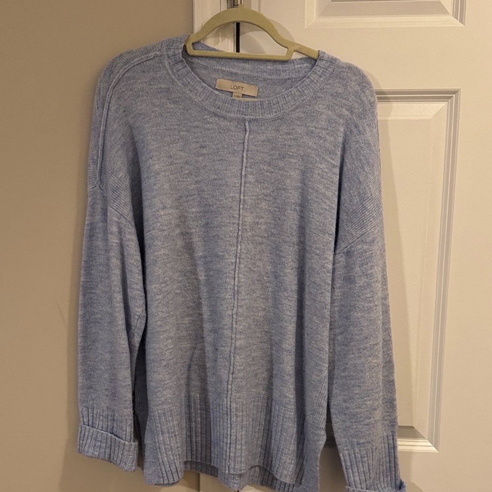 LOFT Soft Heather Blue Pullover